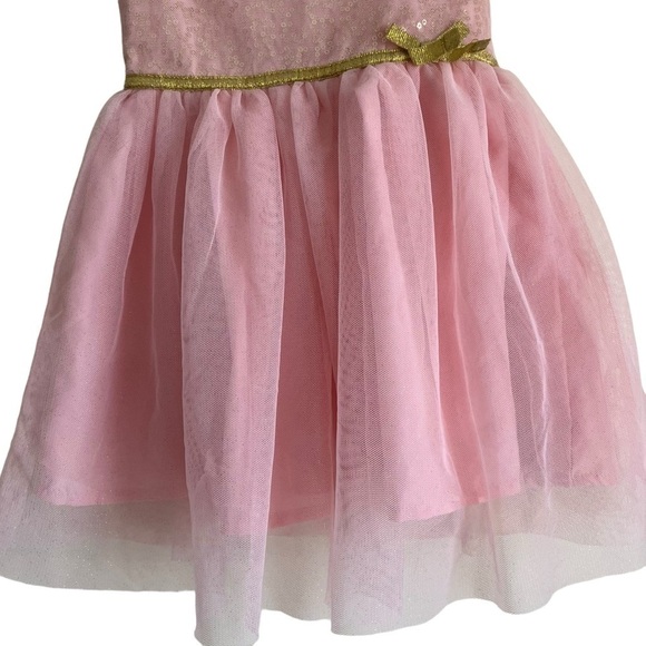 Carters Baby Girls Holiday Dress Pink Gold Sequined Tulle Fairy Dress Sz 12mo - Picture 11 of 16